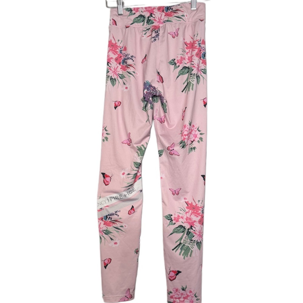 BOGNER X LoveShackFancy Lolei Ski Legging Pink Floral Butterfly GIRLS Sz 12/13Y - Picture 14 of 16
